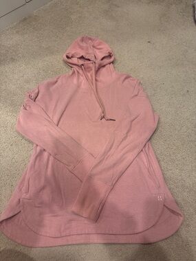 Sweaty Betty Women's Dusty Pink Hooded Pullover Top